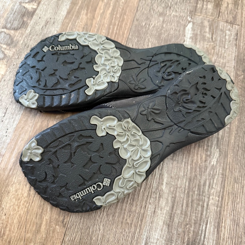 Columbia Kambi Black Leather Thong Sandals Womens Size 8 Flip Flops - Picture 3 of 4
